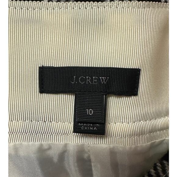 J.Crew Plaid Oxford Wool A-Line Mini Skirt Size 10 - Picture 4 of 9